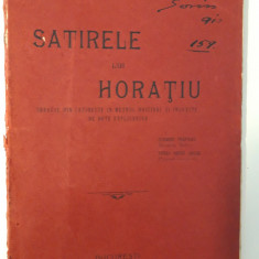 Carte veche 1911 Filosofie Satirele lui Horatiu