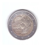Moneda 2 euro Austria 2016 100 ani de la proclamarea republicii, stare buna, curata