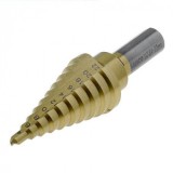 Burghiu Trepte 4-22mm Bahco 229-SD, Tabla Subtire, HSS, Acoperire Titan, 10 Trepte