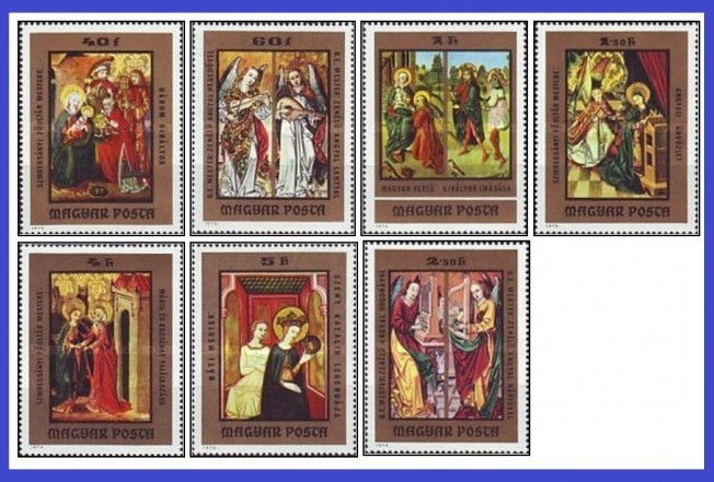 Ungaria 1973 - picturi din Muzeul Crestin, serie neuzata
