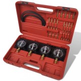 Set unelte pentru sincronizare carburator, cu manometre cu placă fixă, vidaXL