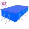 vidaXL Prelate piscină, 2 buc, PE dreptunghiular, 540x270 cm, 90 g/m&sup2; 3082805