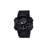 Casio AEQ-110W-1AVEF Ceas Bărbătesc Analog-Digital World Time 47mm cu Curea Neagră din Rășină