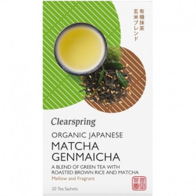 Ceai Matcha Genmaicha Bio 20 doze Clearspring foto