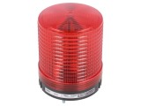 QLIGHT Semnalizator luminos Roșu 24V DC IP44 Lumina Flash Xenon ABS S80S-24-R