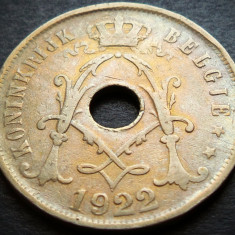 Moneda istorica 25 CENTIMES - BELGIA, anul 1922 * cod 3227 = BELGIE