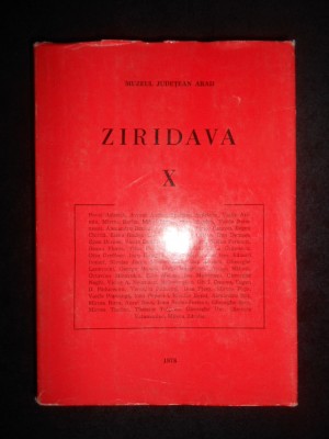 Ziridava. Muzeul judetean Arad volumul 10 (1978) foto