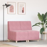 vidaXL Fotoliu 2 pcs Roz 55 x 74 x 82 cm Catifea