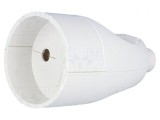 Conector alimentare AC 2P 250V 16A albă