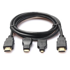 Set Cablu HDMI + Mini +Micro /1,5M foto