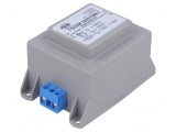 Transformator &icirc;ncapsulat 30VA 230VAC 24V 1,25A cu şurub IP00
