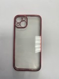 Cumpara ieftin Husa iPhone 13 6.1 Silicon Clear Red
