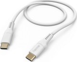 Cablu de date Hama USB-C la USB-C, 1.5m, alb