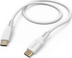 Cablu de date Hama USB-C la USB-C, 1.5m, alb