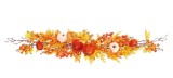 Ghirlanda artificiala cu Dovleci, multicolora 25 x 78 cm