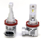 Kit 2 Becuri LED Auto M3 Xentech Light ZES CSP 55W 8000lm 6500K Alb Albastru H1 H4 H7 H8 H9 H11 HB3 HB4