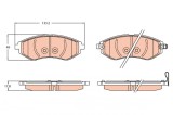 TRW GDB3634 set placute frana,frana disc