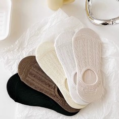 Set 5 perechi de sosete pentru dama, SS075, Multicolor, marime universala (35-39)