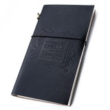 Agenda din piele naturala cu mesaj - My book of spells and other thoughts