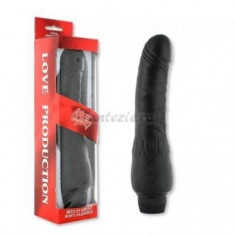 VIBRATOR REALIST VINYL P-SHAPE -20CM- Negru foto