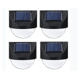 Set 4 bucati lampa solara LED eMazing, material durabil ABS, impermeabilitate IP44, 1 LED, ideala pentru curte, locuinta, balcon, terasa, alimentare 1