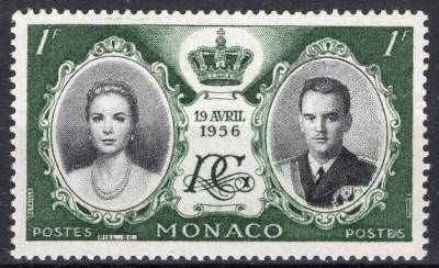 C3250 - Monaco 1956 - Nunta regala 1/5 neuzat,perfecta stare foto