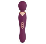 Vibrator Masaj Grande Wand, 5 Moduri Vibratii, 7 Intensitati de Viteza, Silicon, USB, Mov, 29.3 cm