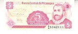 M1 - Bancnota foarte veche - Nicaragua - 5 centavos - 1991