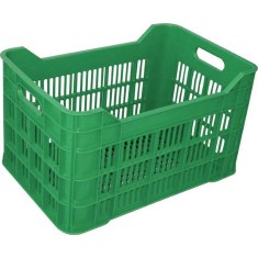 Naveta A101, Plastic HDPE, 35x53x31.5 cm, Verde, Ladita Transport Legume, Ladita Transport Fructe, Ladita Depozitare, Ladita Fructe, Ladita Legume, La foto