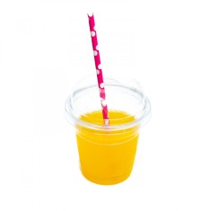 Set 100 pahare fresh frappe, cu capac, 300ml