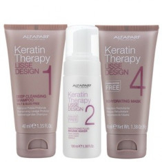 Alfaparf Milano Lisse Design Keratin Therapy set pentru indreptarea parului 40 ml + 100 ml + 40 ml foto