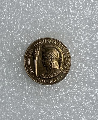 Insigna societatea numismatică Rom&amp;acirc;nă foto