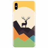 Husa silicon pentru Apple Iphone X, Abstract Deer