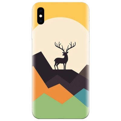 Husa silicon pentru Apple Iphone X, Abstract Deer foto