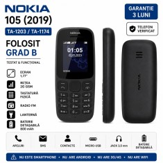 Telefon Nokia 105 TA-1203 TA-1174 (2019) , Folosit Grad B , Garantie 3 Luni