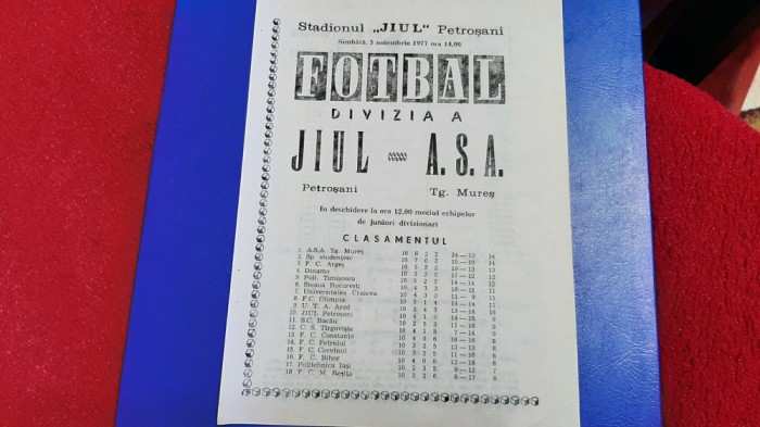 program Jiul - ASA TG. Mures
