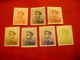 Serie mica Serbia 1911 - Rege Peter I , 7 valori sarniera