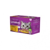 Whiskas Adult, hrana umeda pentru pisici, pasare in aspic, 12x85 gr