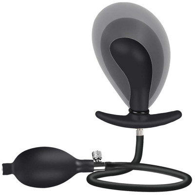 Dildo Anal Plug Gonflabil Waterproof Pompa Black Colour Sex Toy Dilatator foto