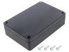 Carcasa universala MASZCZYK KM-178IBKTRS ABS IP65, Negru, Transparent Fumuriu, 90x135x35mm