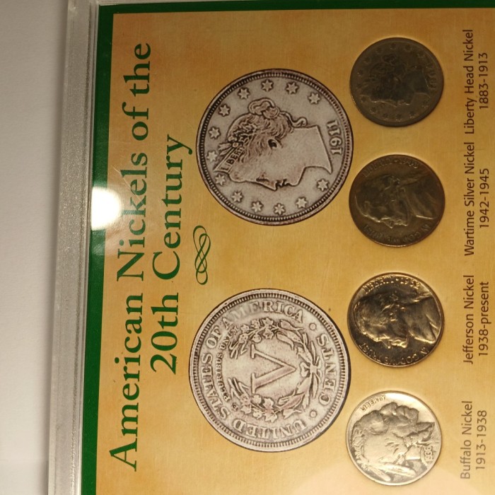 Di.111. Set monede 5 centi Tezaur American din 1883.