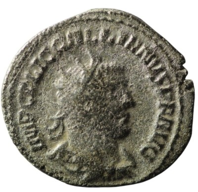 V&amp;acirc;nd Antoninian Billon Argint - Monedă Romană Antică &amp;ndash; Gallienus (253&amp;ndash;268 d.Hr.). Preț 340 lei foto