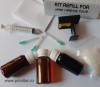 Kit Refill HP 901/901XL Color, Cerneala, Desfundare, CC656AE, Tricolor, 3x50ml, Seringa, Manusi