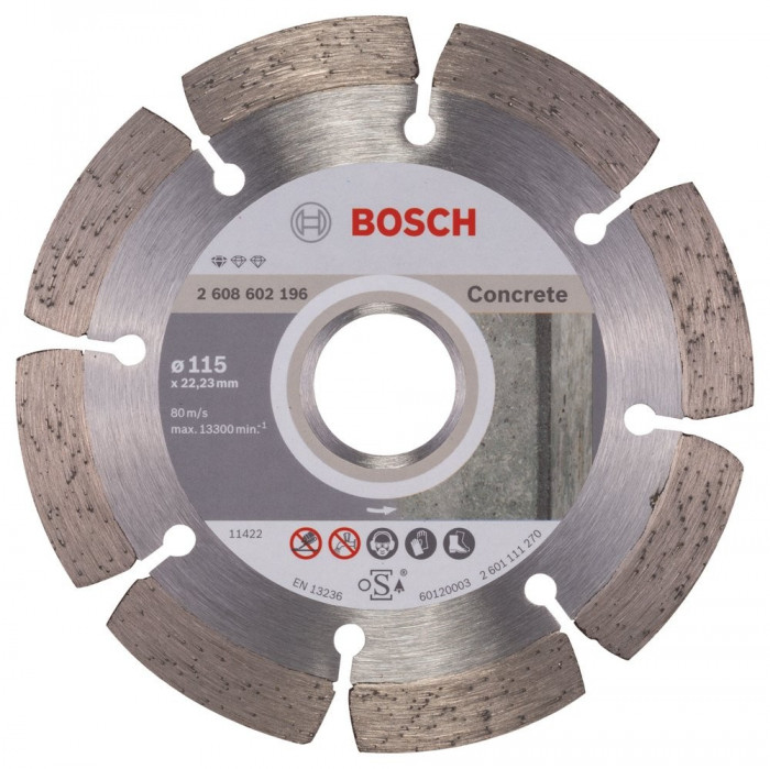 Bosch Professional disc diamantat 115x22.23x1.6x10 mm pentru beton