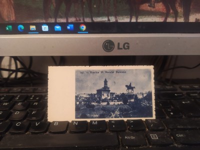 Iași, Biserica Sf. Neculai Domnesc, format liliput, circa 1940, necirculată, 205 foto