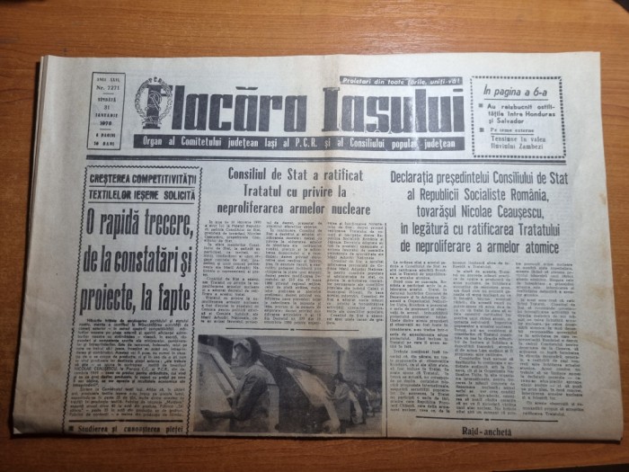 flacara iasului 31 ianuarie 1970