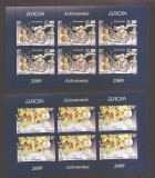Romania 2009, LP 1832d - Europa 2009 - Astronomie, MC de 6, MNH, Nestampilat