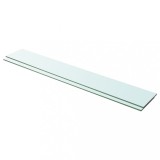 Gossi rafturi, 2 buc., 100 x 15 cm, panouri sticla transparenta
