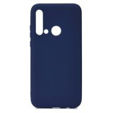 Husa Telefon Silicon Huawei P20 Lite 2019 Matte Albastru inchis