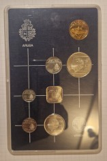 Set Monede Aruba 1986, 6 monede + 1 jeton